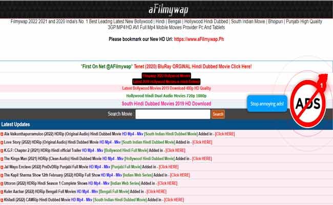 New AFilmywap 2022 Latest Hollywood Bollywood Hindi Movies